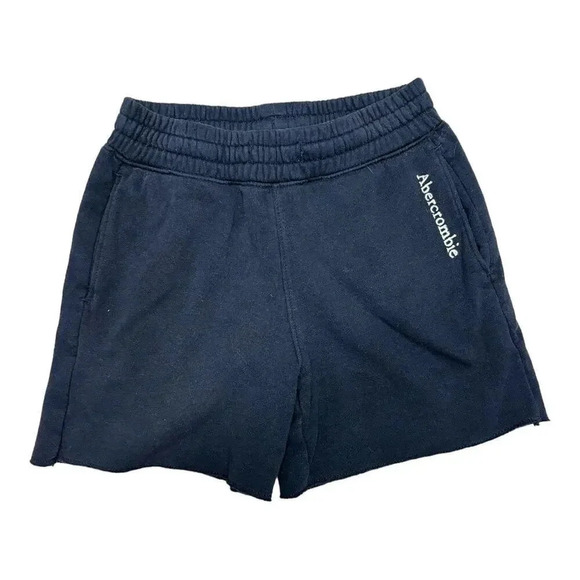 Abercrombie Kids Navy Blue Shorts With Pockets-Size 7/8 - Picture 1 of 6